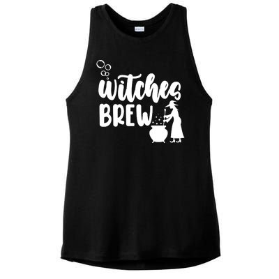 Witches Brew Halloween Witch Ladies PosiCharge Tri-Blend Wicking Tank