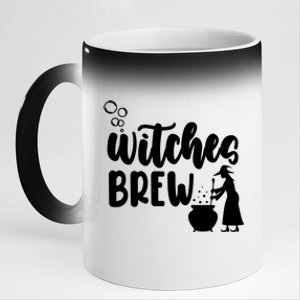 Witches Brew Halloween Witch 11oz Black Color Changing Mug