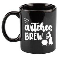 Witches Brew Halloween Witch 11oz C Handle Ceramic Mug