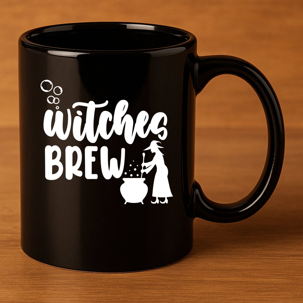 Witches Brew Halloween Witch 11oz C Handle Ceramic Mug