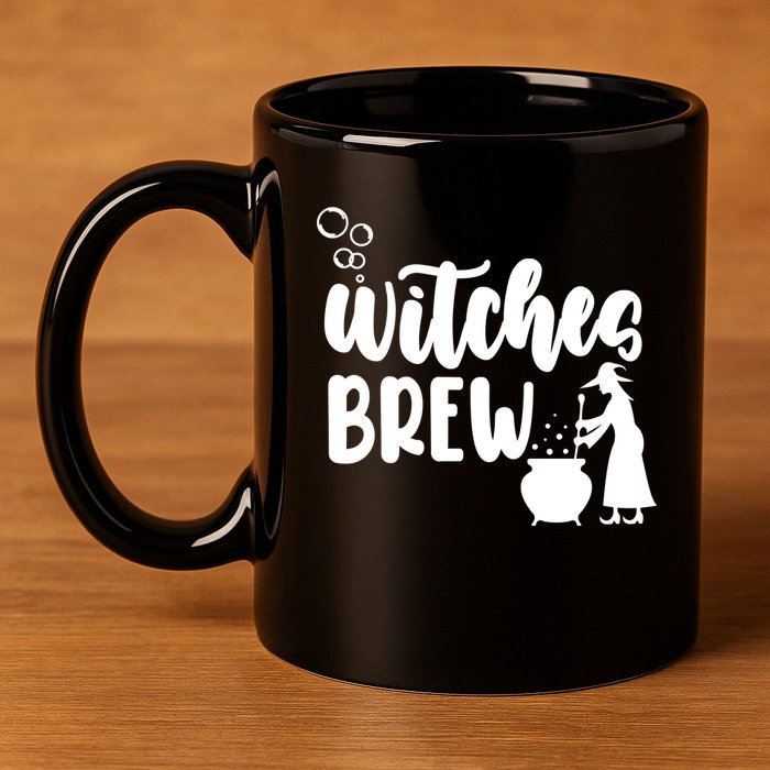 Witches Brew Halloween Witch 11oz C Handle Ceramic Mug