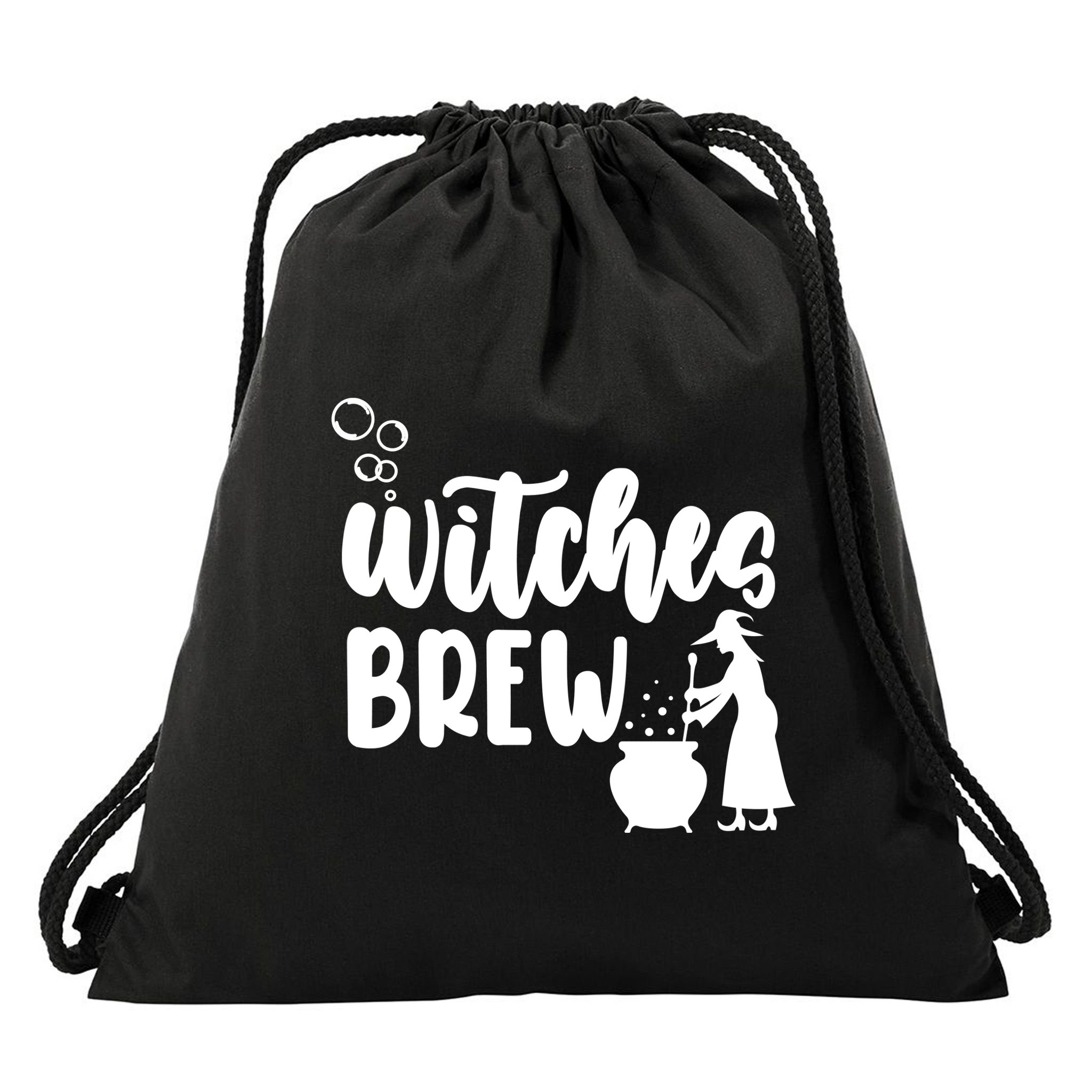 Witches Brew Halloween Witch Drawstring Bag