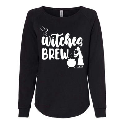 Witches Brew Halloween Witch Womens California Wash Sweatshirt