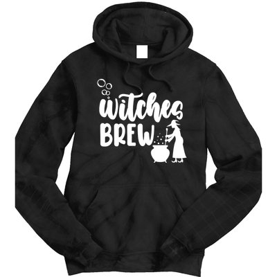 Witches Brew Halloween Witch Tie Dye Hoodie