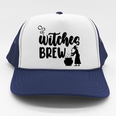 Witches Brew Halloween Witch Trucker Hat