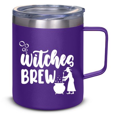Witches Brew Halloween Witch 12oz Stainless Steel Coffee Mug