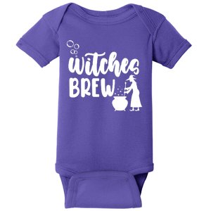 Witches Brew Halloween Witch Baby Bodysuit