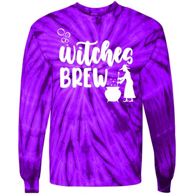 Witches Brew Halloween Witch Tie-Dye Long Sleeve Shirt