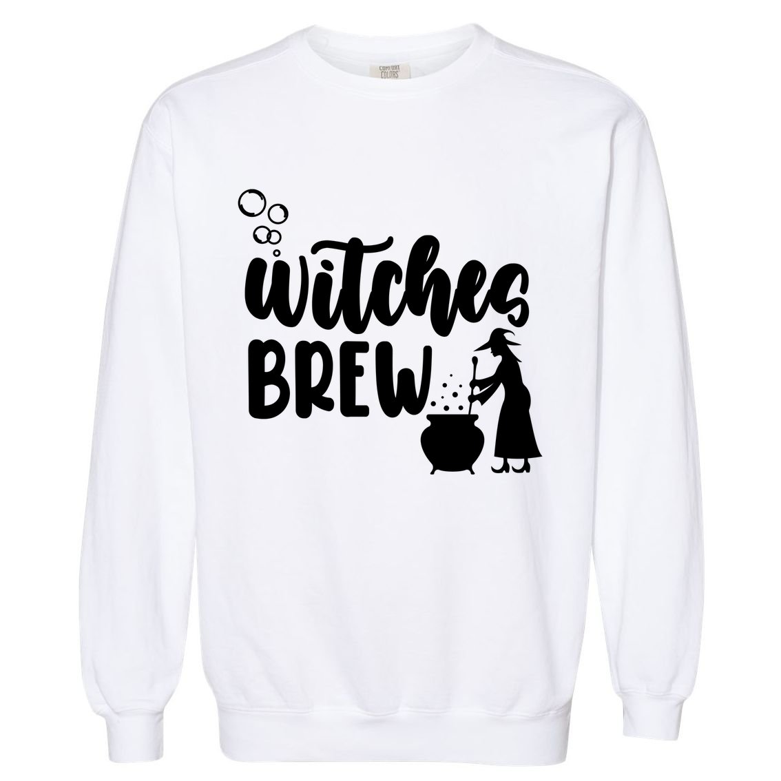 Witches Brew Halloween Witch Garment-Dyed Sweatshirt