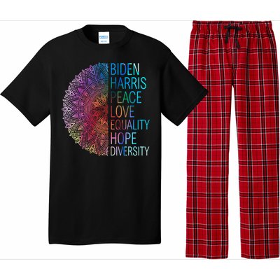 Wo Biden Harris Peace Love Equality Hope Diversity Gift Pajama Set