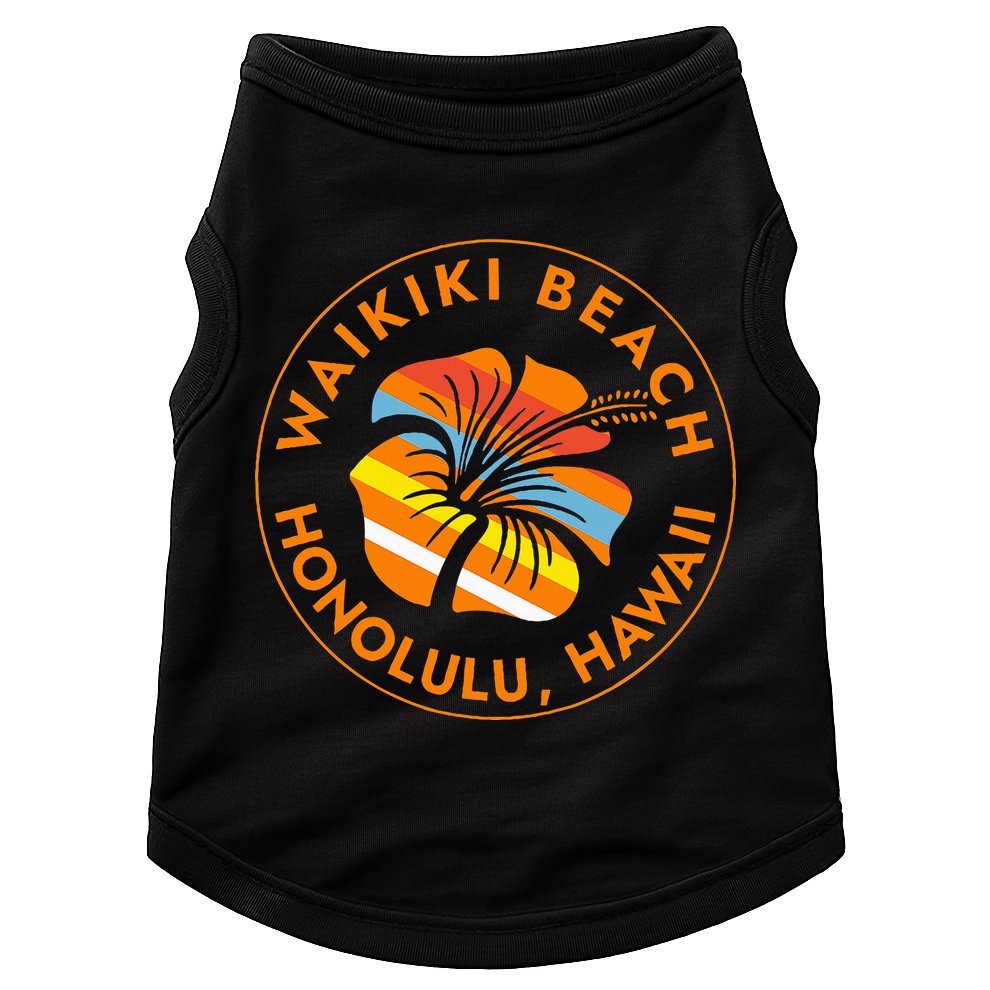 Waikiki Beach Honolulu Hawaii Islands Usa Vacation Trip Doggie Tank