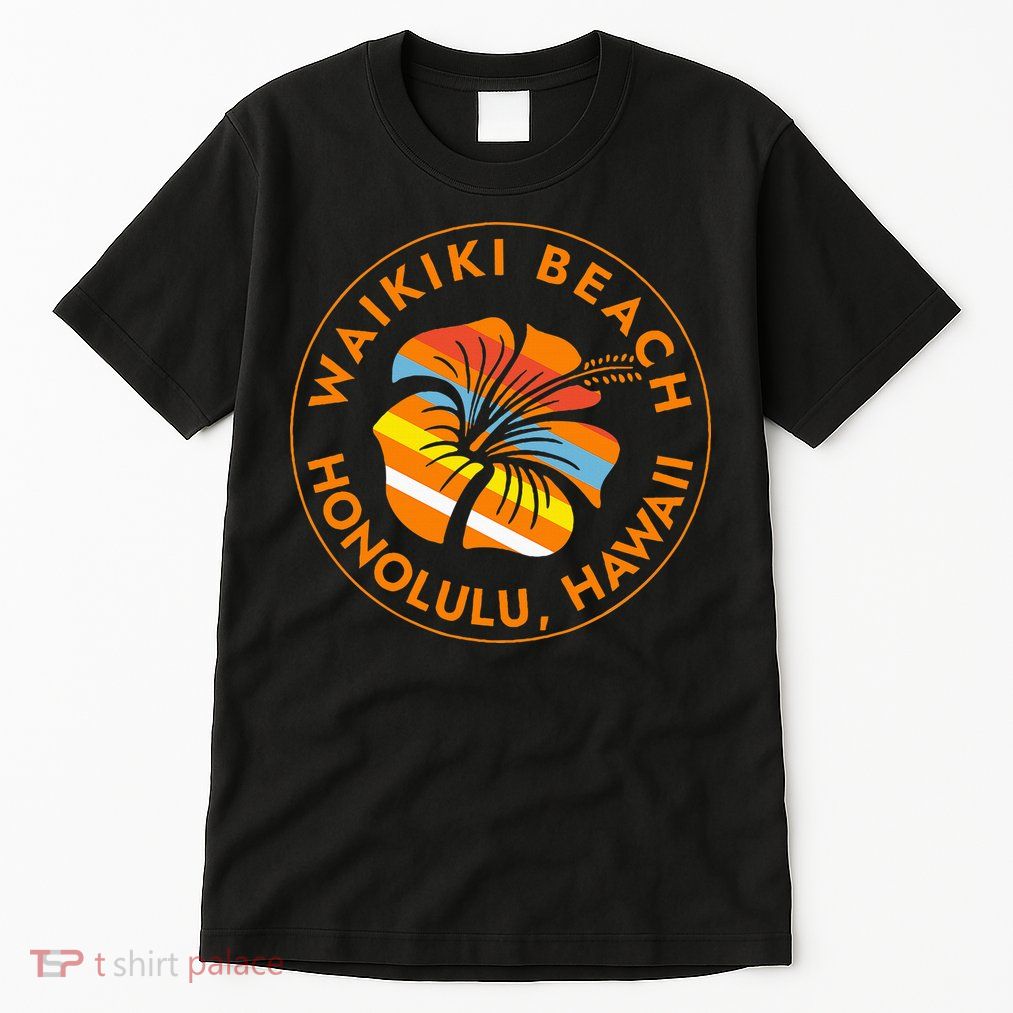 Waikiki Beach Honolulu Hawaii Islands Usa Vacation Trip Tall T-Shirt