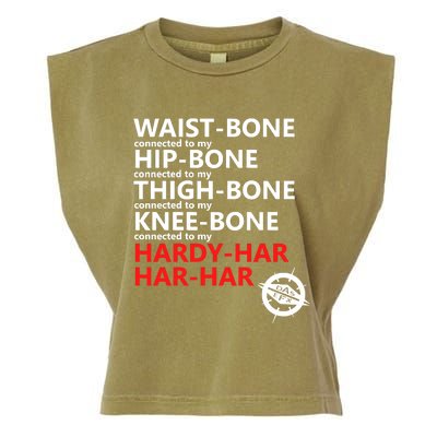 Waist Bones Hip Bones Thigh Bones Knee Bones Hardy Har Har Har Garment-Dyed Women's Muscle Tee