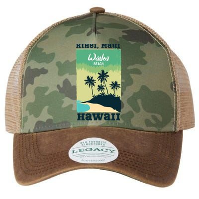 Wailea Beach Hawaii Legacy Tie Dye Trucker Hat