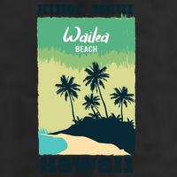 Wailea Beach Hawaii 7 Panel Mesh Trucker Snapback Hat