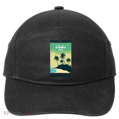 Wailea Beach Hawaii 7-Panel Snapback Hat