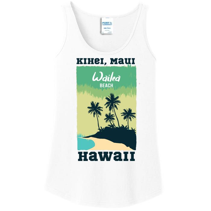 Wailea Beach Hawaii Ladies Essential Tank