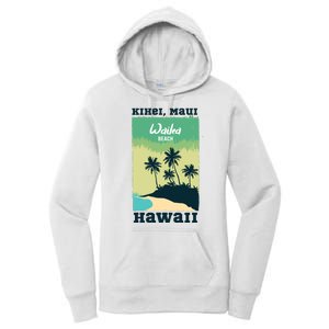 Wailea Beach Hawaii Women's Pullover Hoodie