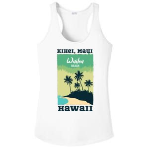 Wailea Beach Hawaii Ladies PosiCharge Competitor Racerback Tank