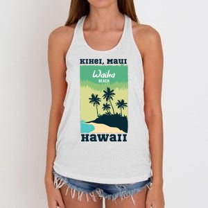 Wailea Beach Hawaii Women's Knotted Racerback Tank