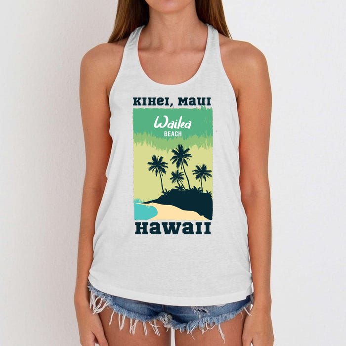 Wailea Beach Hawaii Women's Knotted Racerback Tank