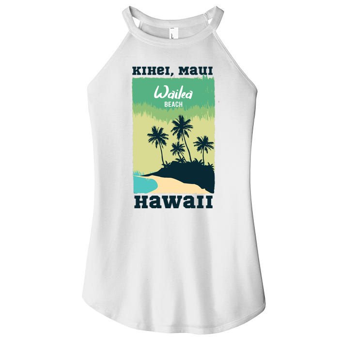 Wailea Beach Hawaii Women's Perfect Tri Rocker Tank