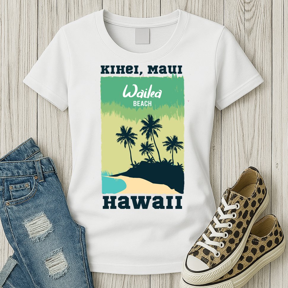 Wailea Beach Hawaii Womens T-Shirt