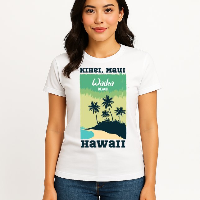 Wailea Beach Hawaii Womens T-Shirt