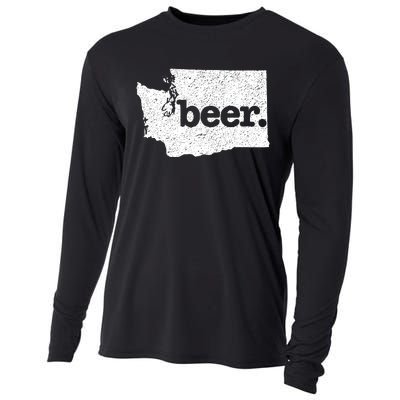 Washington Beer Home State Love Drink Beer From Here Cooling Performance Long Sleeve Crew