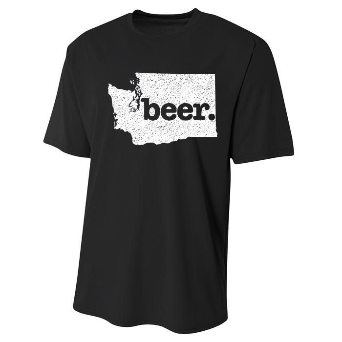 Washington Beer Home State Love Drink Beer From Here Performance Sprint T-Shirt