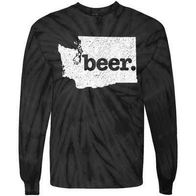 Washington Beer Home State Love Drink Beer From Here Tie-Dye Long Sleeve Shirt