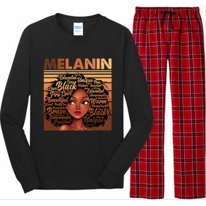 Wo Black History Juneteenth Melanin Birthday Gift Long Sleeve Pajama Set