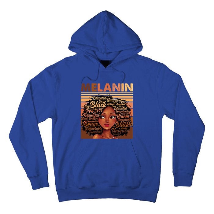 Wo Black History Juneteenth Melanin Birthday Gift Hoodie