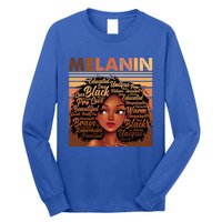 Wo Black History Juneteenth Melanin Birthday Gift Long Sleeve Shirt