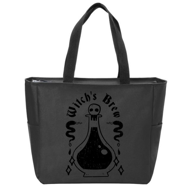 Witch's Brew Halloween Zip Tote Bag
