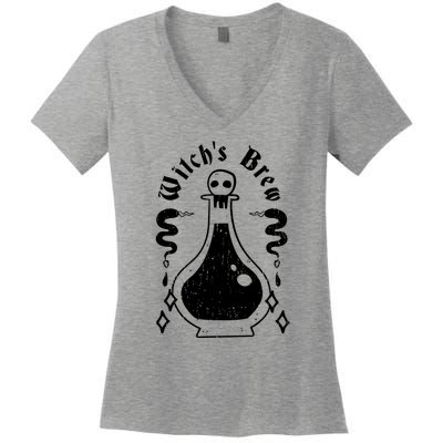 Witch's Brew Halloween Women's V-Neck T-Shirt