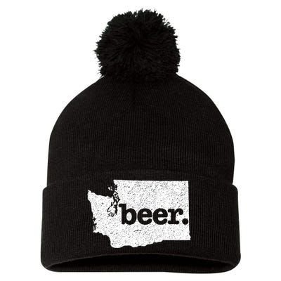 Washington Beer Home State Love Drink Beer From Here Pom Pom 12in Knit Beanie