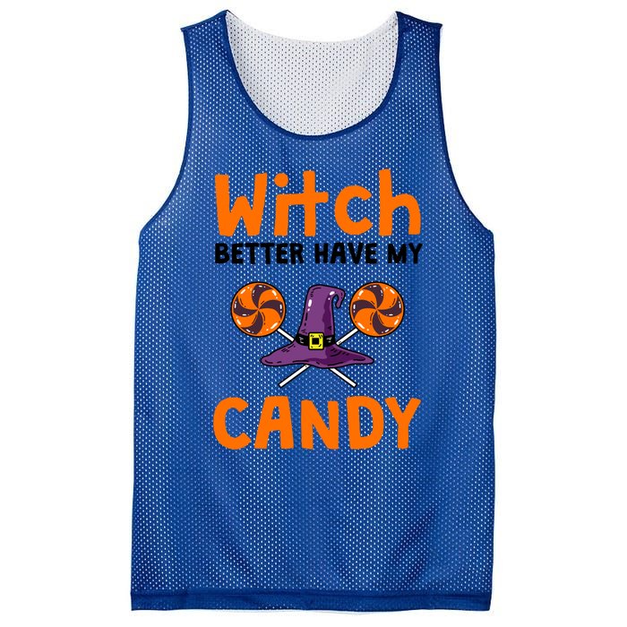 Witch Better Have My Candy Halloween Gift Mesh Reversible Basketball Jersey Tank