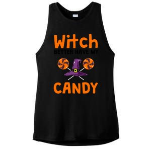 Witch Better Have My Candy Halloween Gift Ladies PosiCharge Tri-Blend Wicking Tank