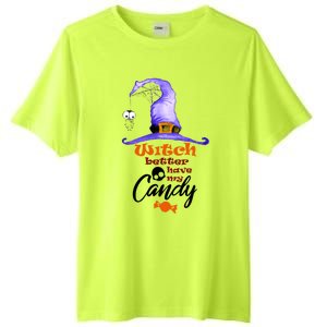 Witch Better Have My Candy Purple Hat With Spider Halloween Gift Tall Fusion ChromaSoft Performance T-Shirt