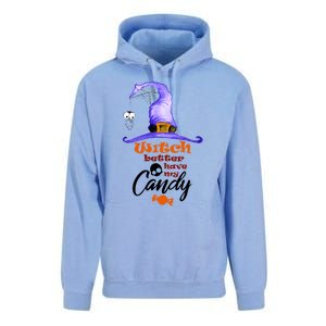 Witch Better Have My Candy Purple Hat With Spider Halloween Gift Unisex Surf Hoodie