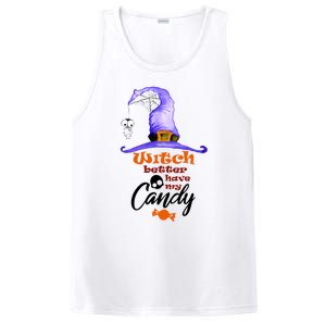 Witch Better Have My Candy Purple Hat With Spider Halloween Gift PosiCharge Competitor Tank