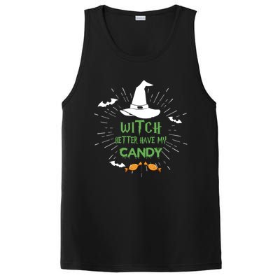 Witch Better Have My Candy Purple Hat With Spider Halloween Gift PosiCharge Competitor Tank