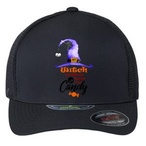 Witch Better Have My Candy Purple Hat With Spider Halloween Gift Flexfit Unipanel Trucker Cap