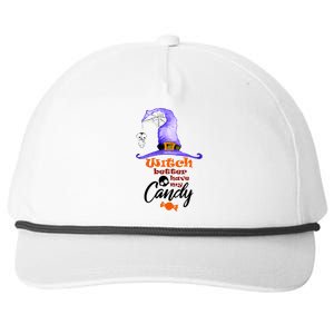 Witch Better Have My Candy Purple Hat With Spider Halloween Gift Snapback Five-Panel Rope Hat