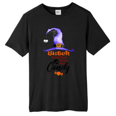 Witch Better Have My Candy Purple Hat With Spider Halloween Gift Tall Fusion ChromaSoft Performance T-Shirt