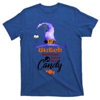 Witch Better Have My Candy Purple Hat With Spider Halloween Gift T-Shirt