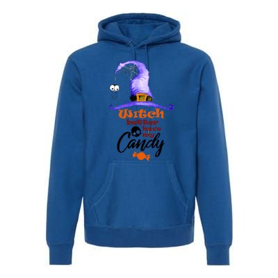 Witch Better Have My Candy Purple Hat With Spider Halloween Gift Premium Hoodie