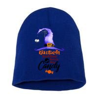 Witch Better Have My Candy Purple Hat With Spider Halloween Gift Short Acrylic Beanie