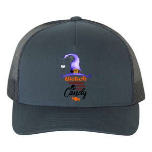 Witch Better Have My Candy Purple Hat With Spider Halloween Gift Yupoong Adult 5-Panel Trucker Hat